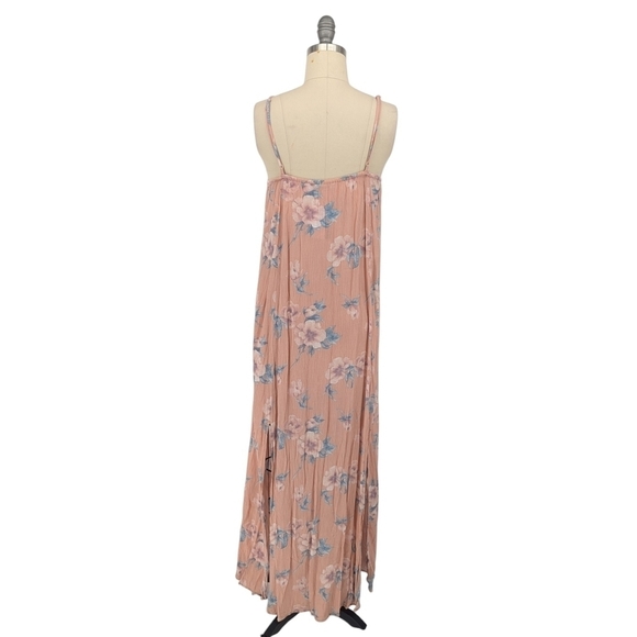 American Eagle Outfitters Floral Maxi Dress Pink XS bohemian beach casual summer - Picture 2 of 6
